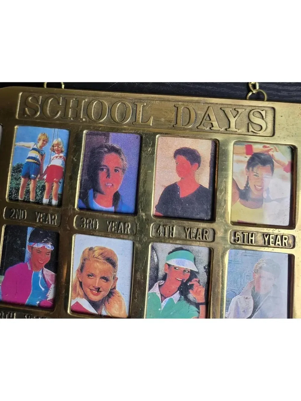 Vintage School Bus Photo Frame for 12 School Years